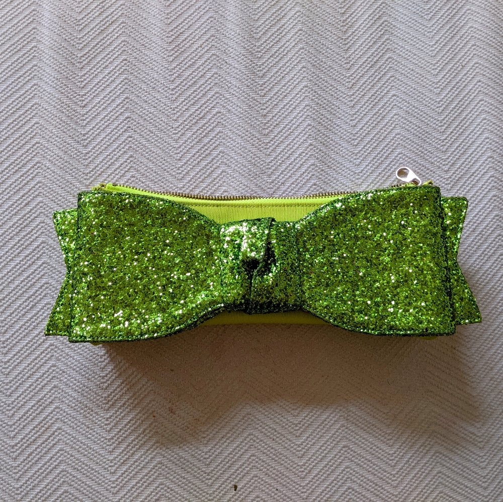 Lime Green sparkling clutch